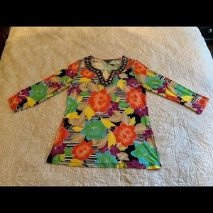 4 for 15$✨ Cable & Gauge colorful floral tunic